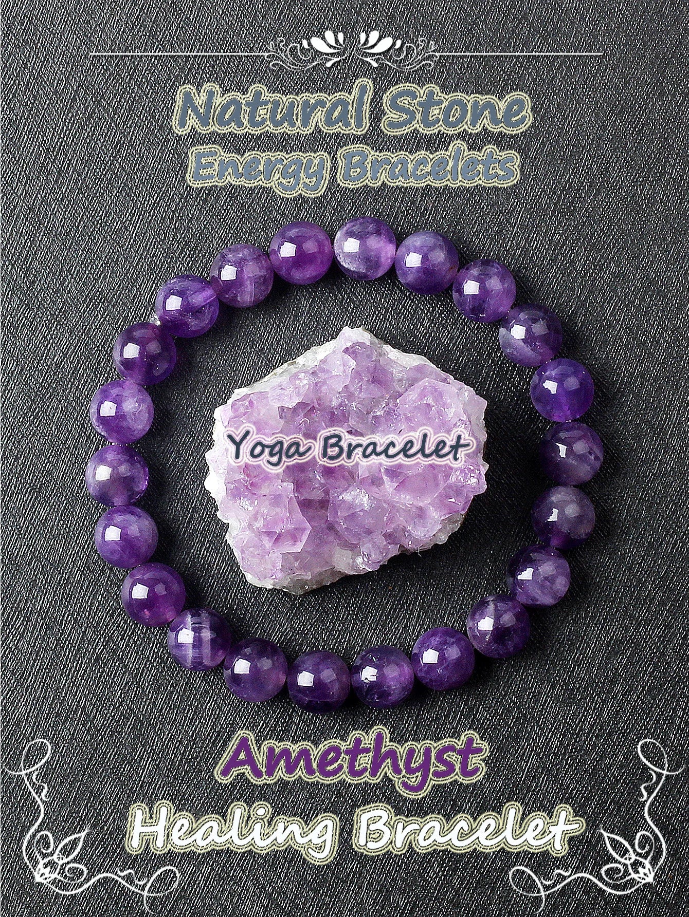 Genuine Crystal Round Healing Bracelets