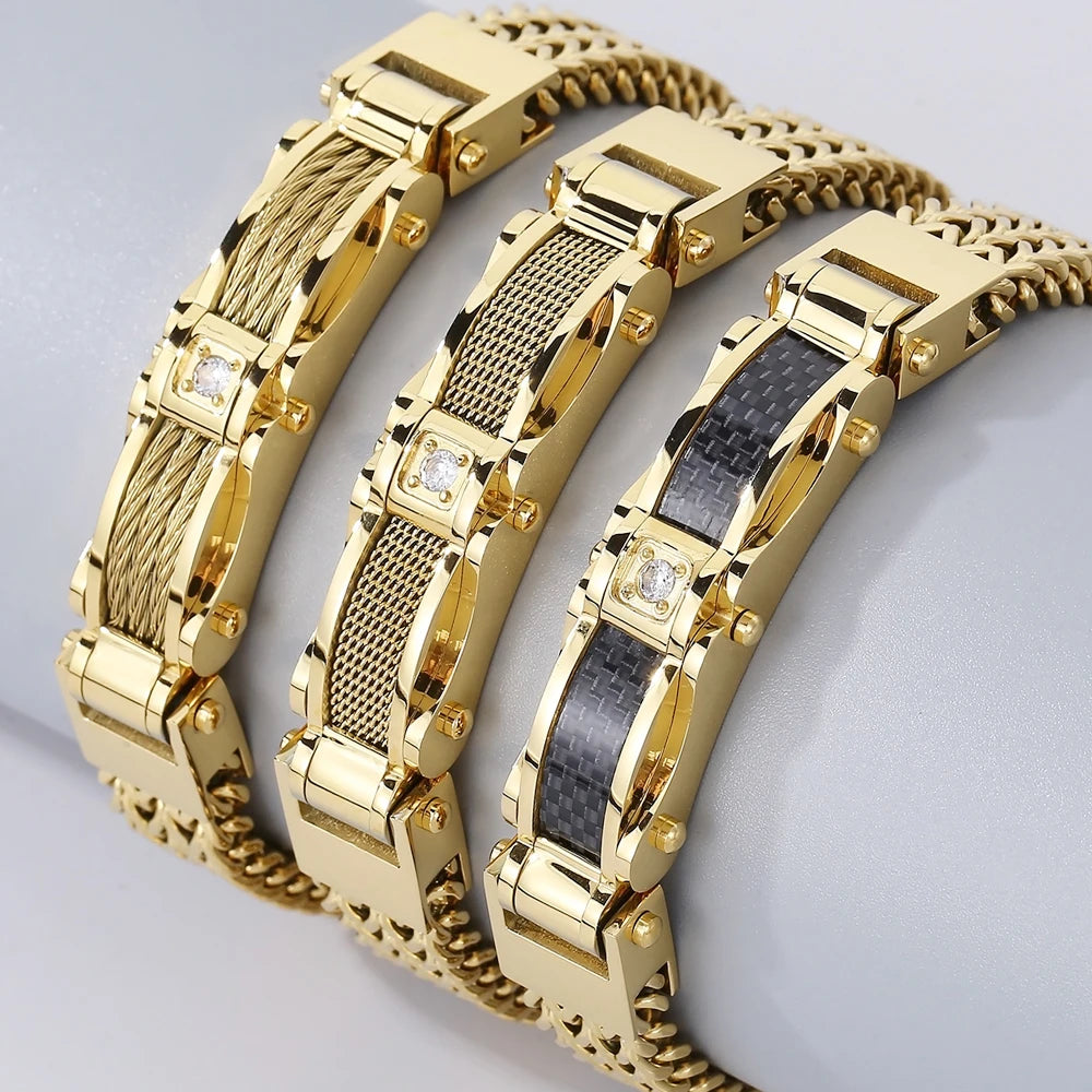 Luxury Square Franco Link Bracelets