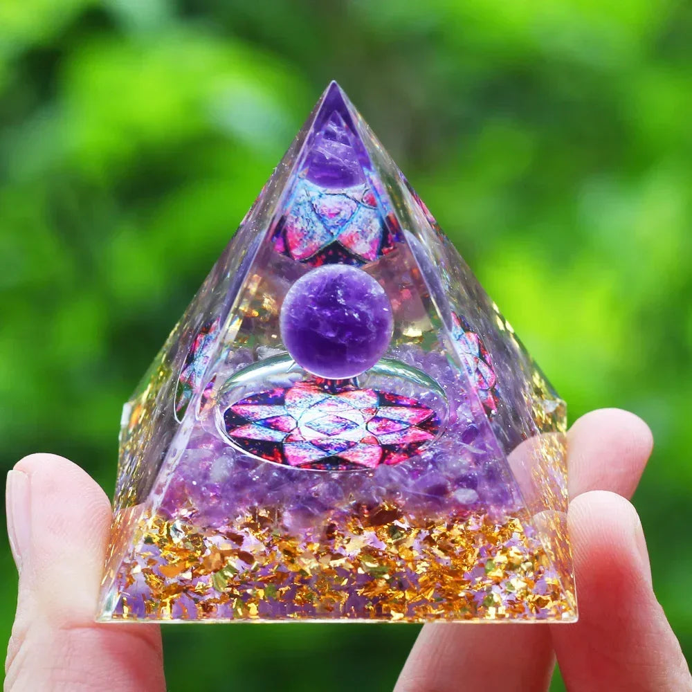Egyptian Natural Crystal Energy Generator Pyramid