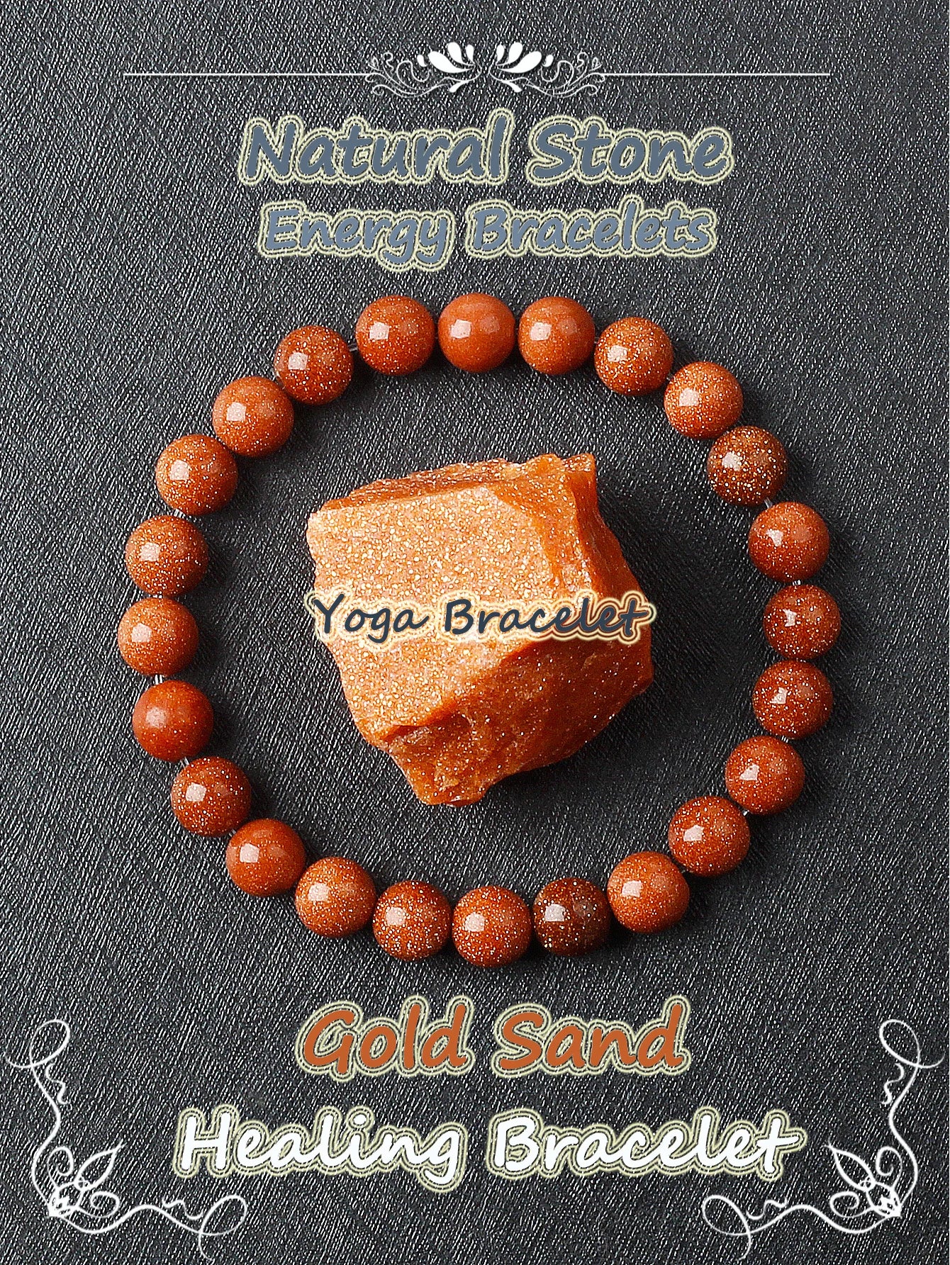 Genuine Crystal Round Healing Bracelets