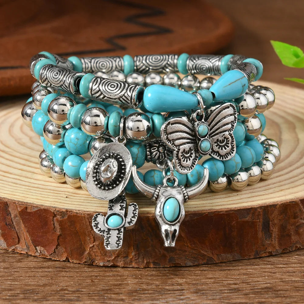 Western Smooth Country Charm Bracelets