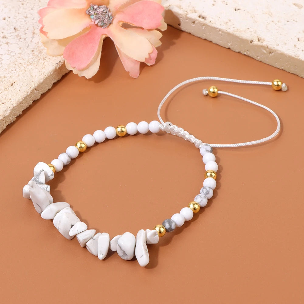 Pure Natural Stone Gravel Bracelets
