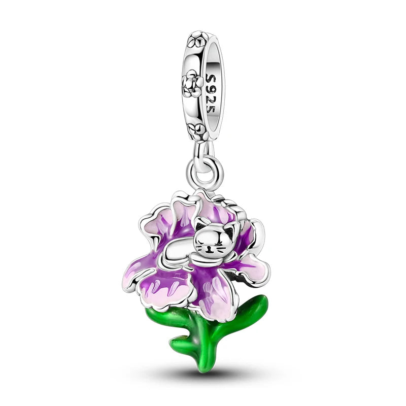 Romantic Bouquet Flower Love Language Theme Charms