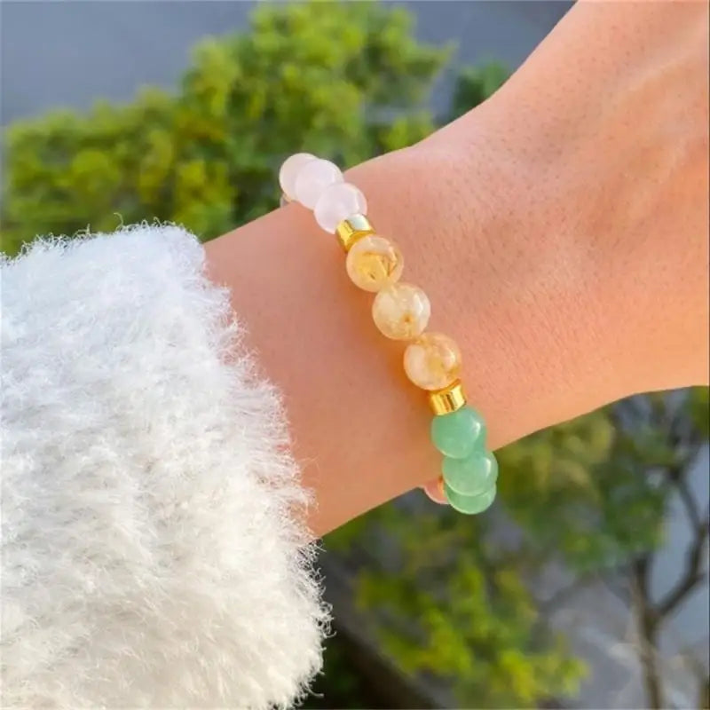 Good luck natural mysterious stone bracelet