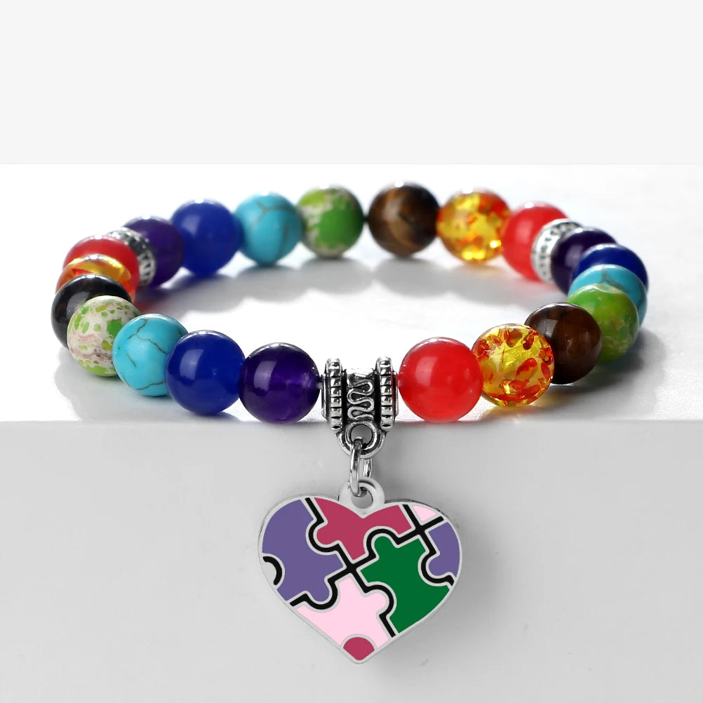 Mental Health Awareness "Autism Puzzle" Healing Bracelets