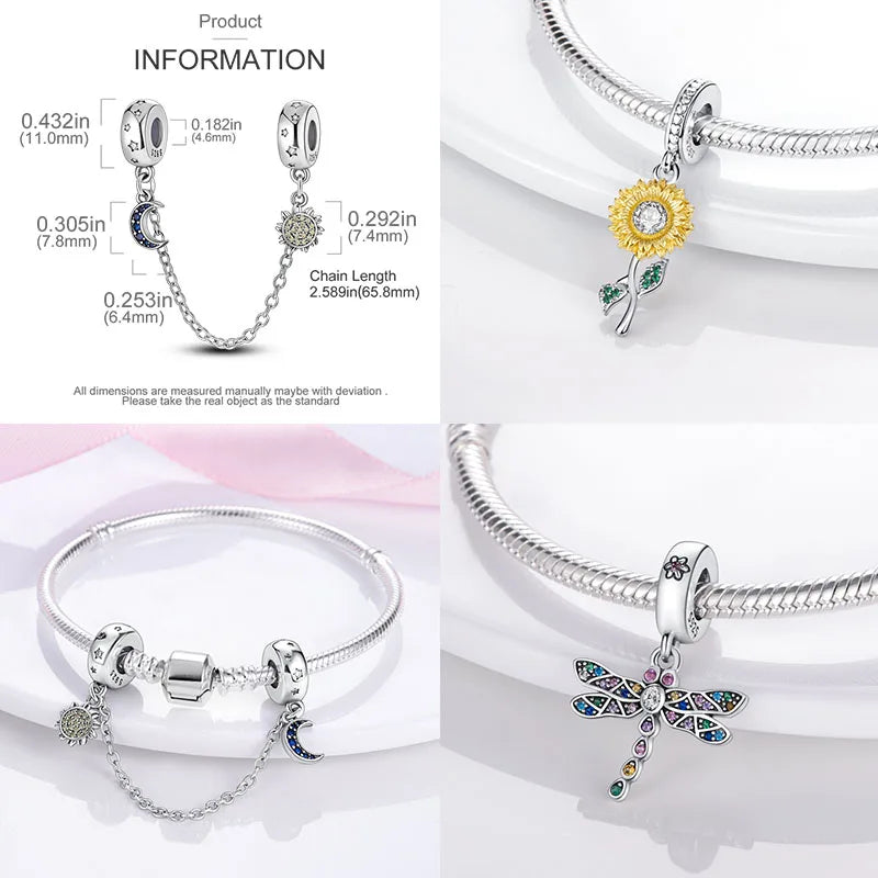 Earth Charms Crystal Bracelet Pendant