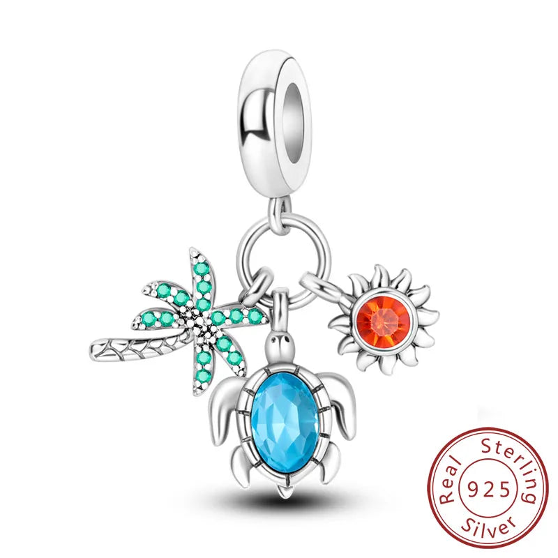 Summer Ocean Blue Pendant Charms