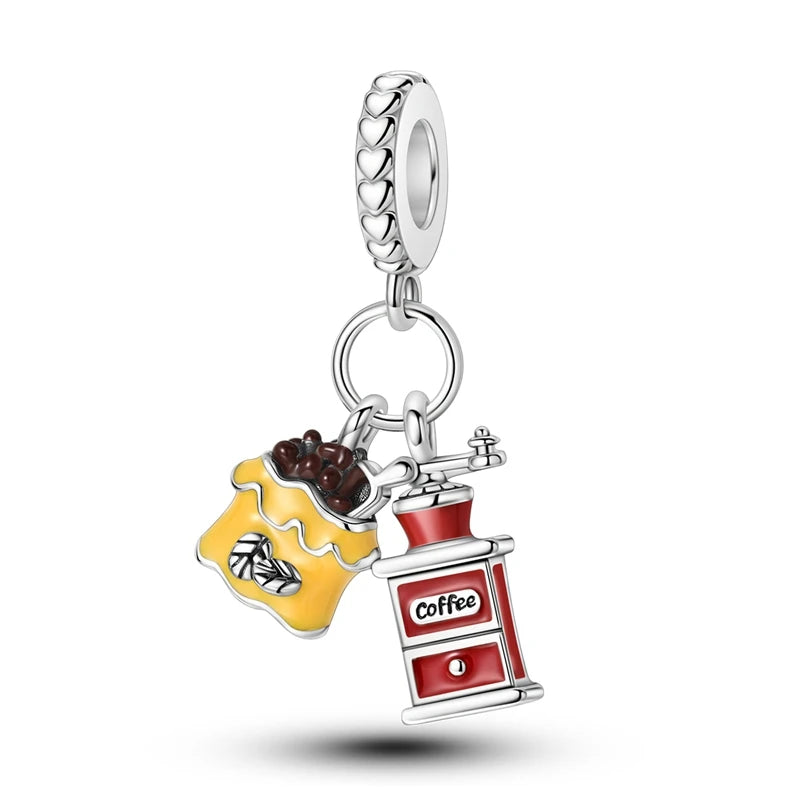 Red Cherry Strawberry Heart Warming Charm Pendants