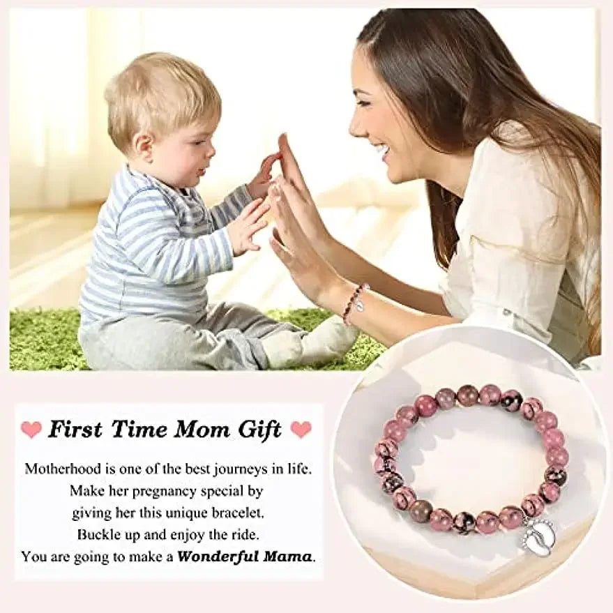 Motherhood Natural Stone Beaded Bracelet