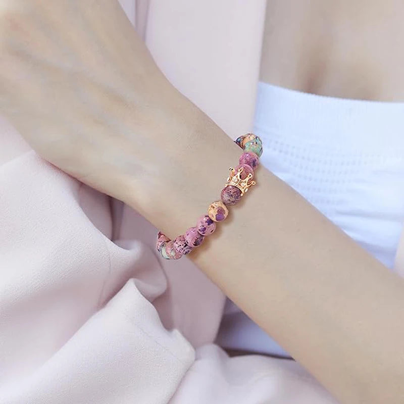 Royal Gold Crown Friendship Healing Stone Gifts