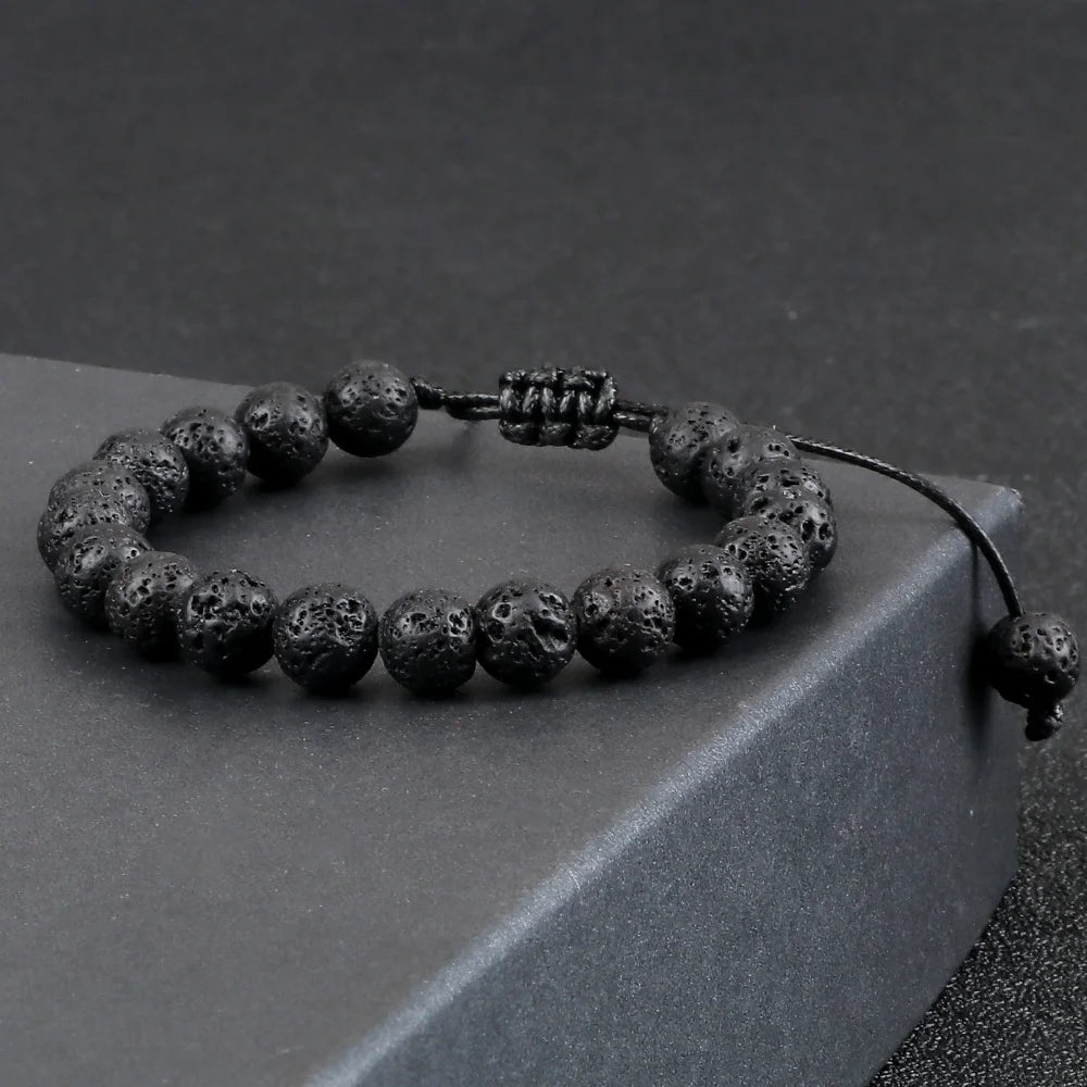 Exquisitely Beautiful Natural Lava Rock Healing Balancing Bracelets