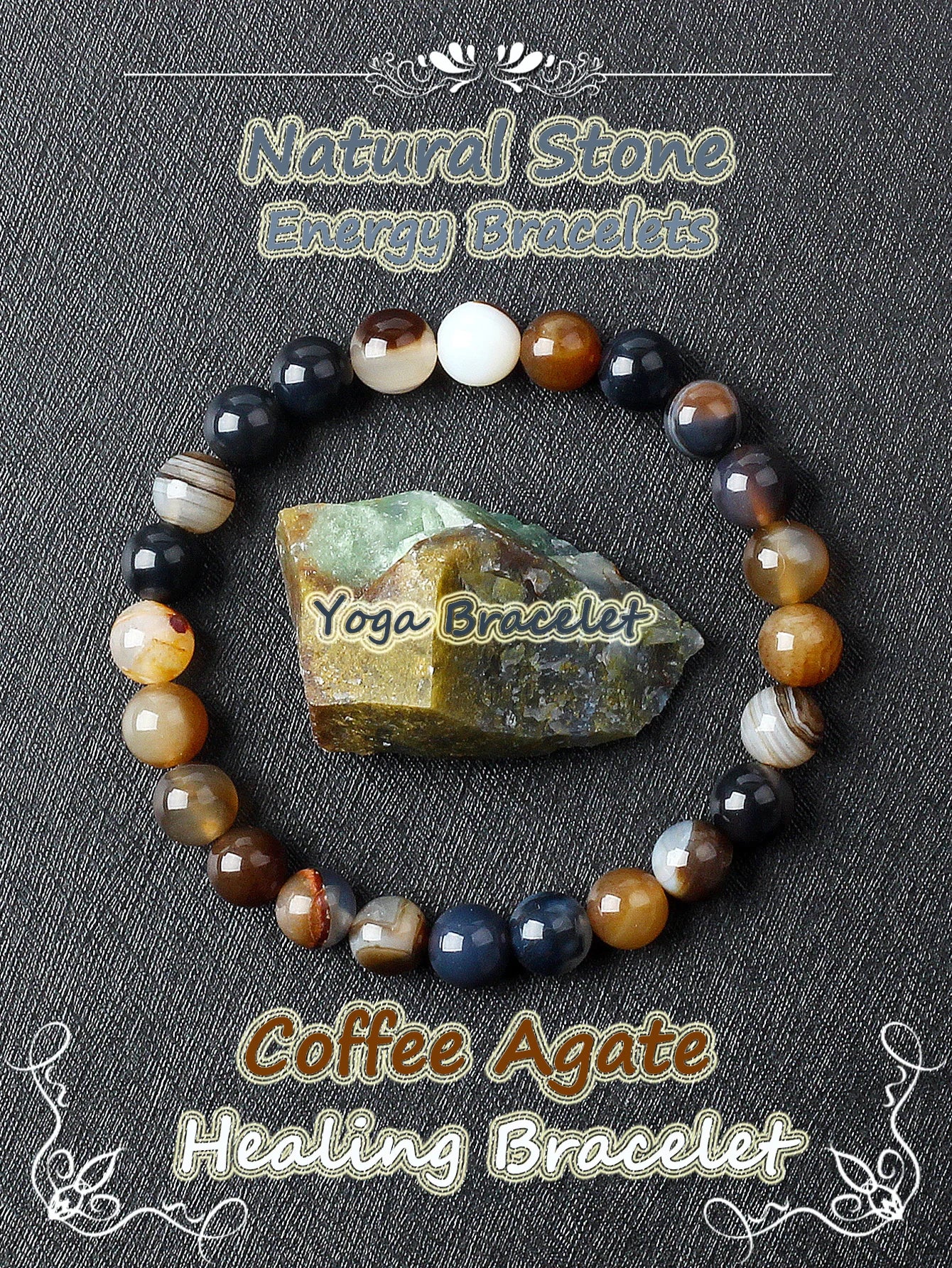 Genuine Crystal Round Healing Bracelets