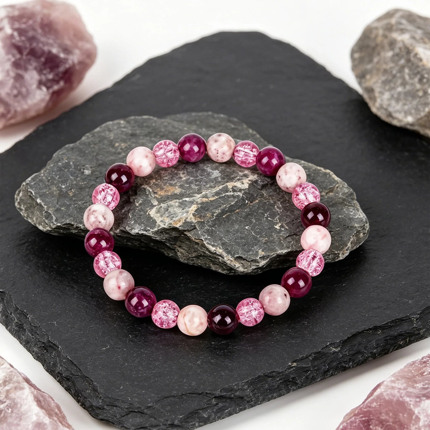 Berry Garnet Nature Stone Hormonal Balance 2.2 Bracelet