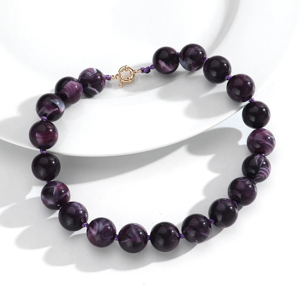 Vintage Paris Beads Choker Necklaces