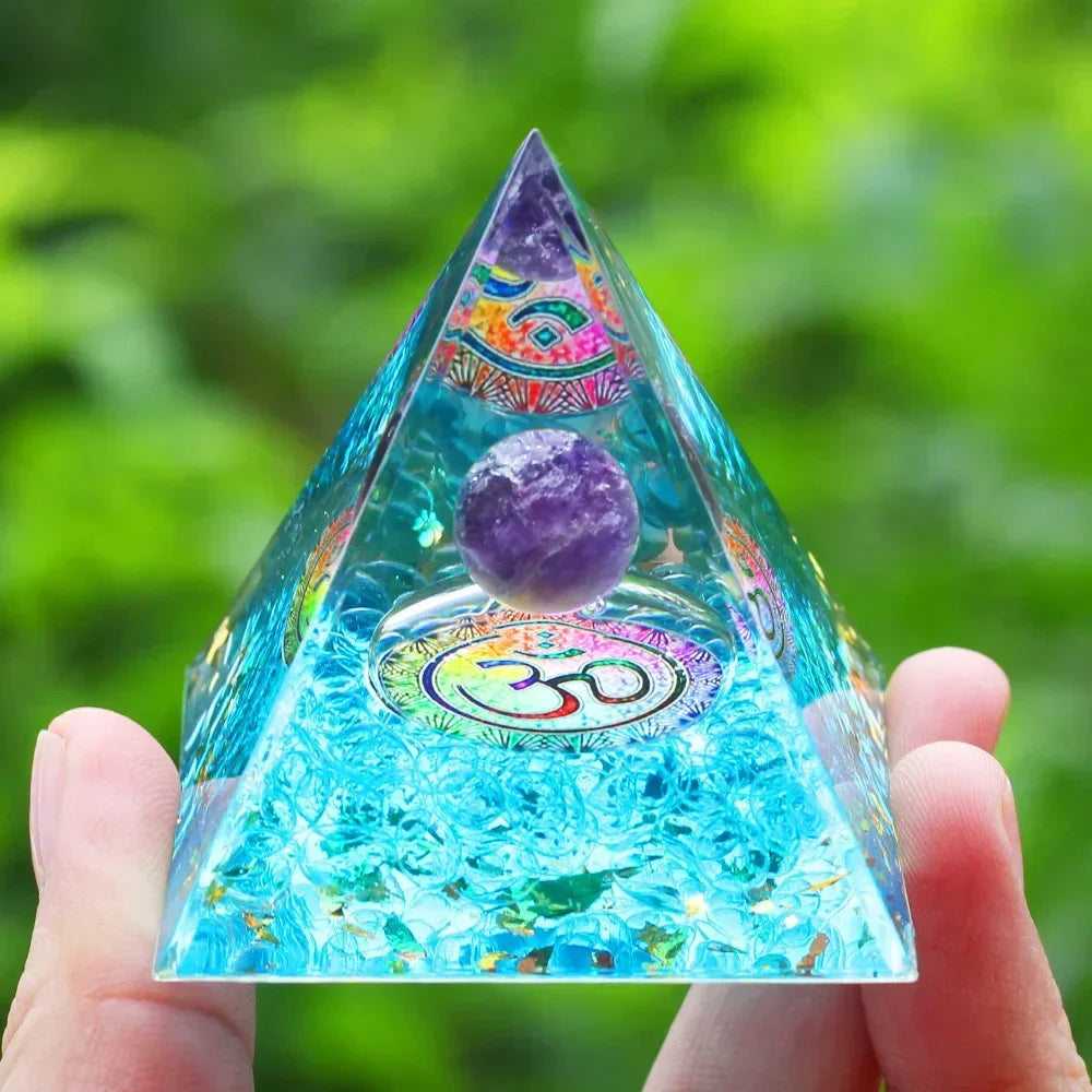 Egyptian Natural Crystal Energy Generator Pyramid