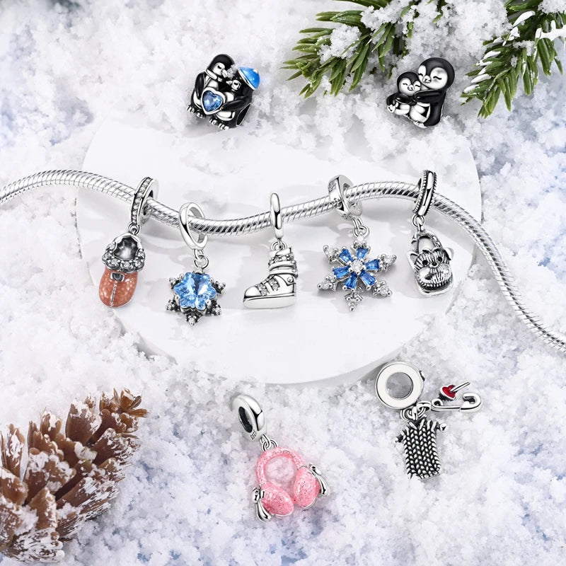Winter Fresh Snow Time Series Charms