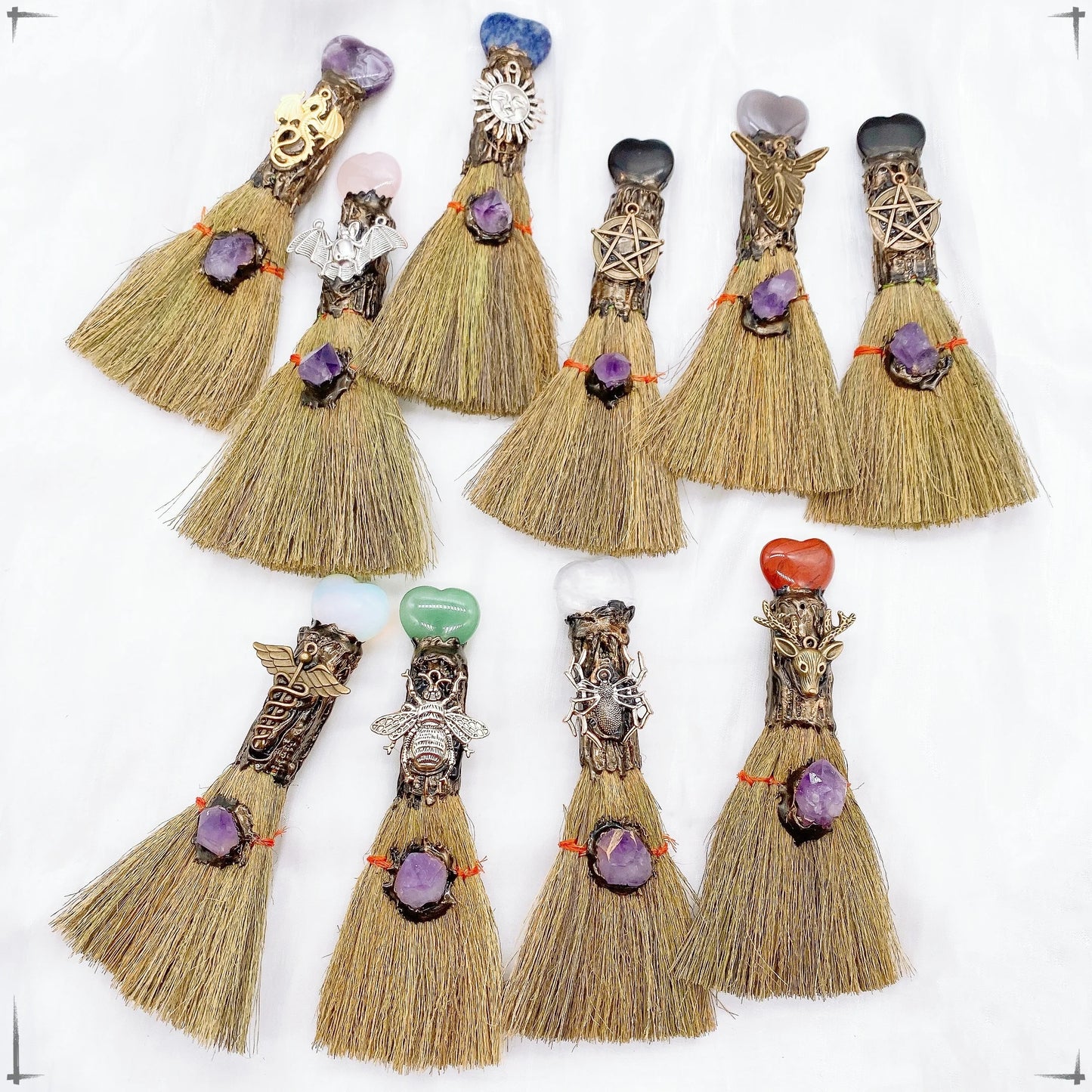Animal Gem Love Crystal Magic Broom