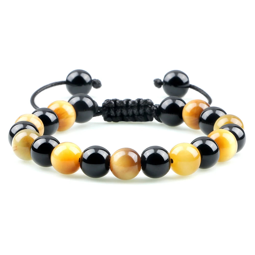 Fire Healing Natural Stone Crystal Charm Bracelets