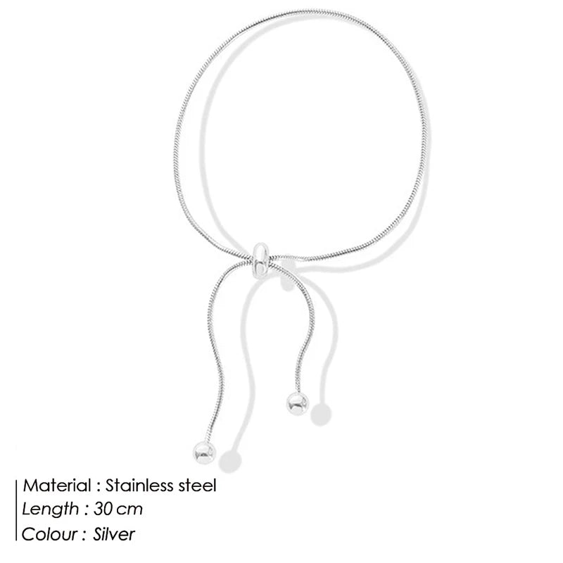 Stainless Steel Gold & Silver Array Anklets