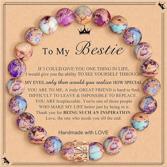 Royal Gold Crown Friendship Healing Stone Gifts