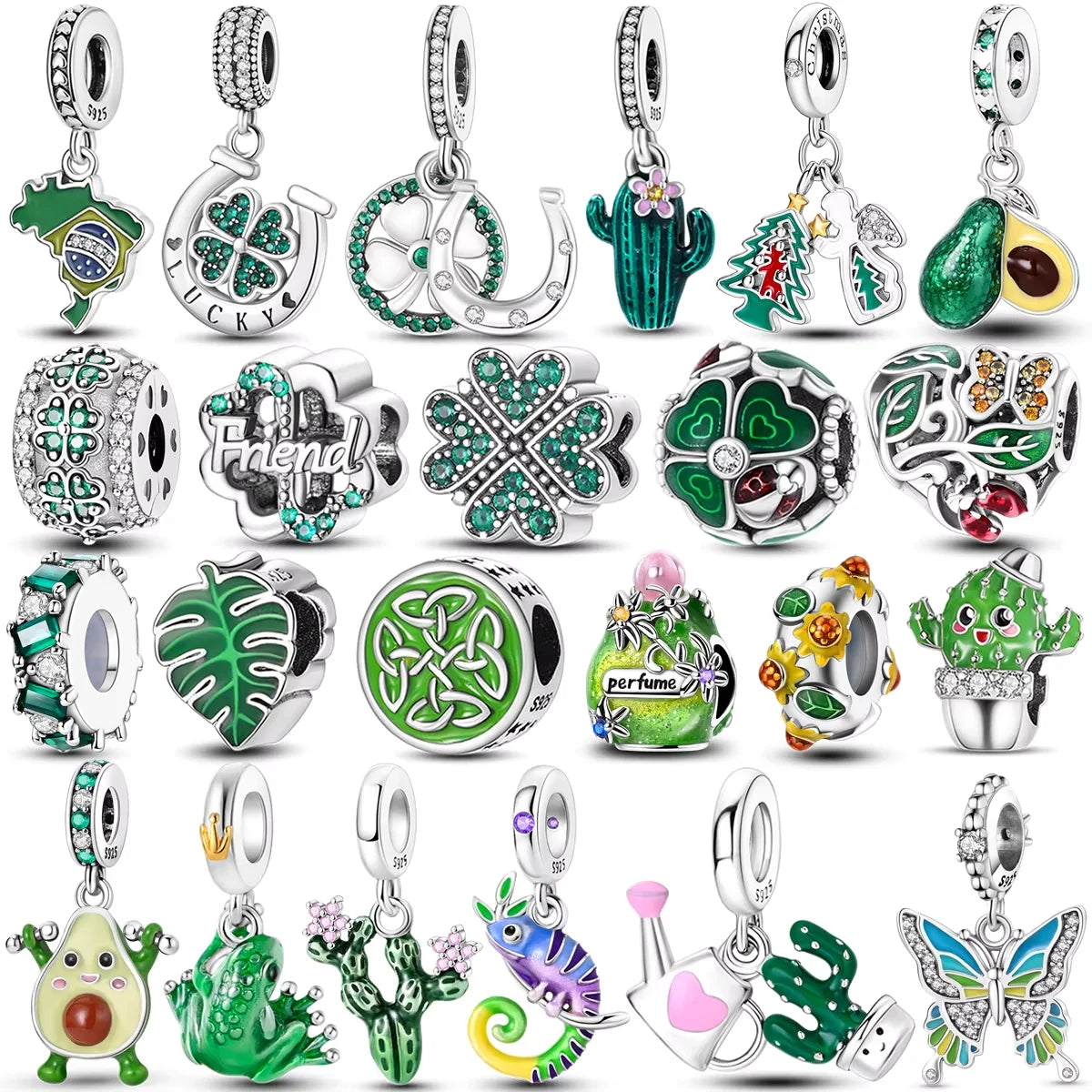 Perfect Occasion Green Series  Pendant Charm Beads