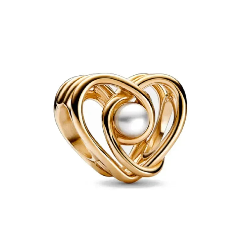 Glittering Gold Mixed Sparkling Charm Pendants