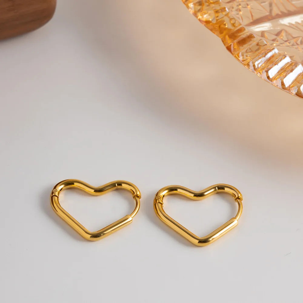 Beautiful Heart Buckle Earrings
