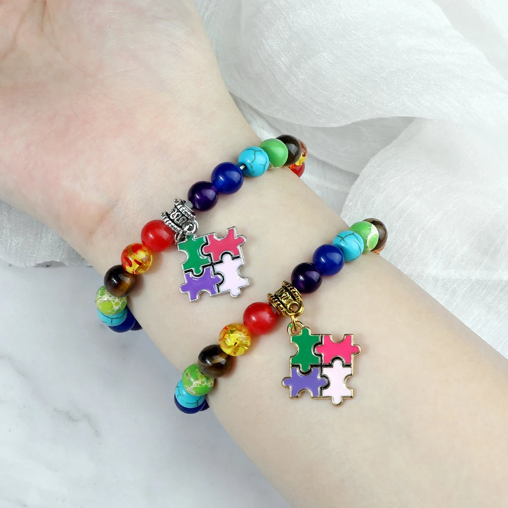 Mental Health Awareness "Autism Puzzle" Healing Bracelets