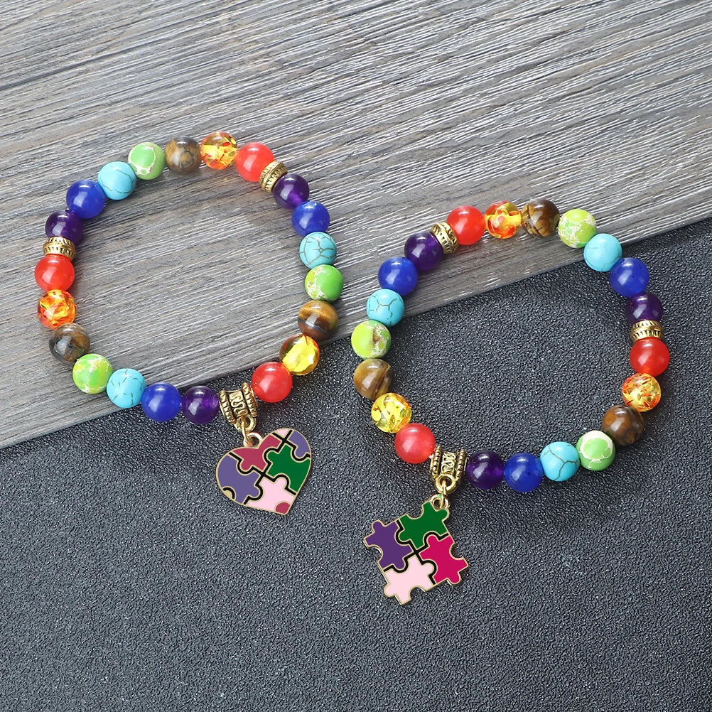 Mental Health Awareness "Autism Puzzle" Healing Bracelets