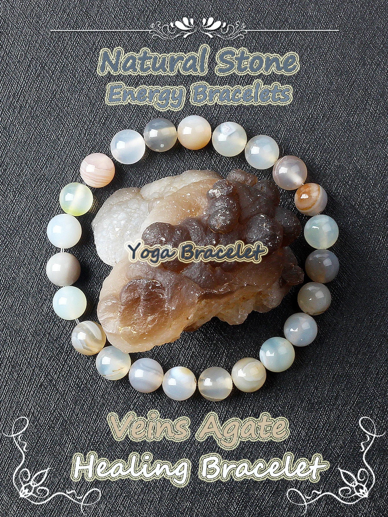 Genuine Crystal Round Healing Bracelets