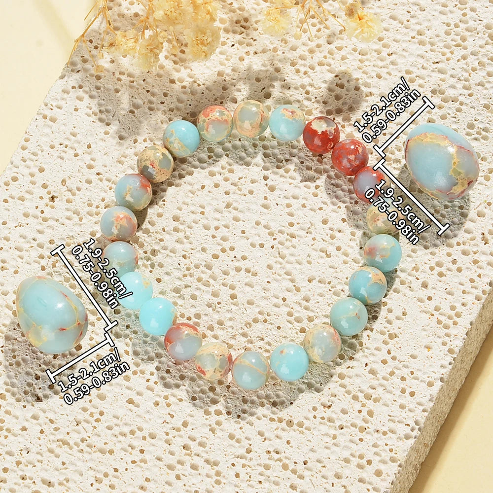 Tranquility Natural Crystal Triple Protection Bracelet
