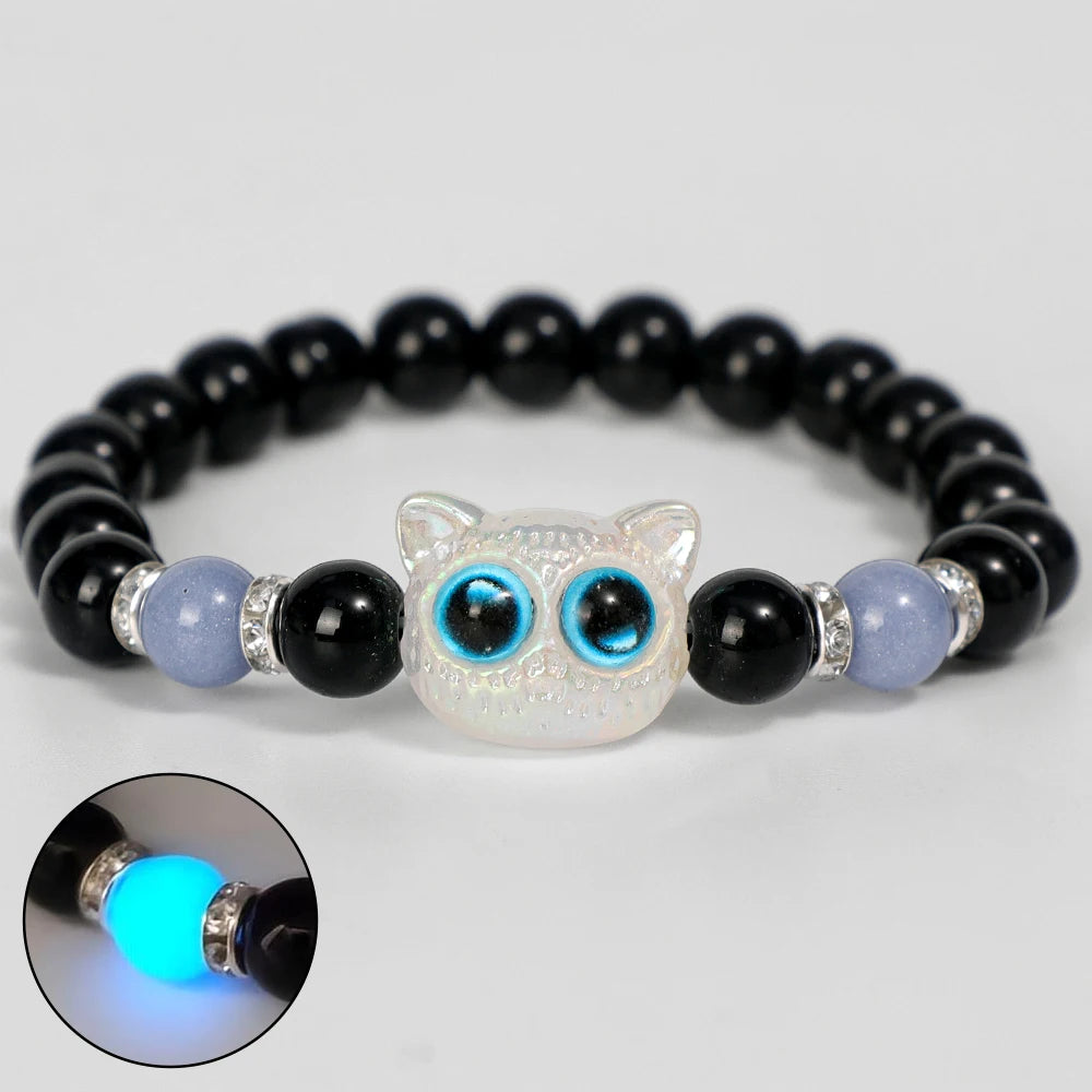 Luminous Big Eye Cat Bracelets
