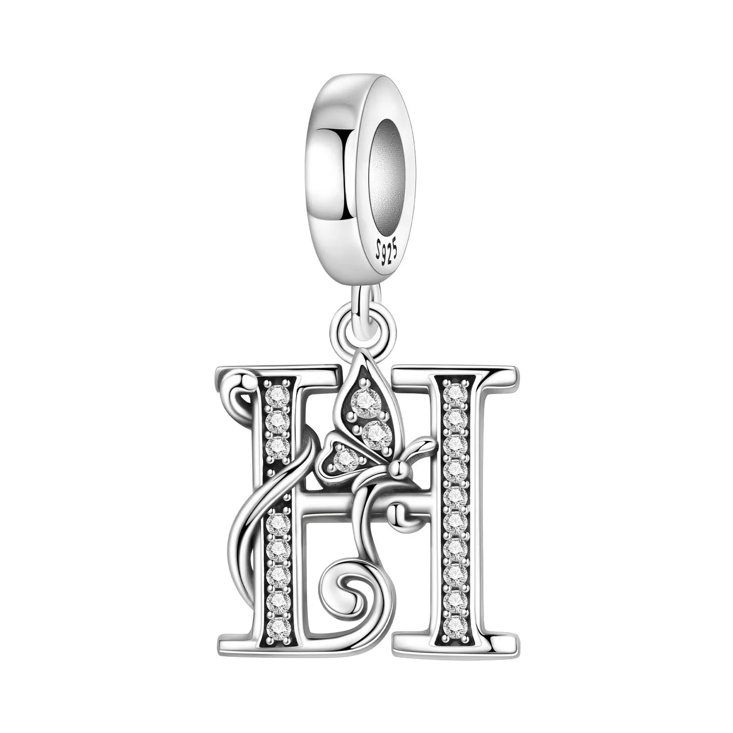 Beautiful Butterfly Alphabet & Numbers Pendant