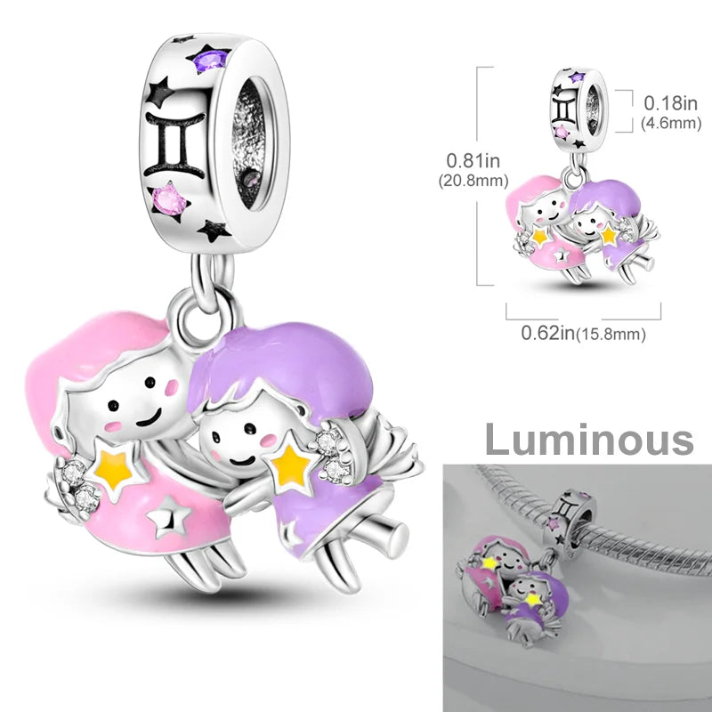 Purple Series Charms Bracelet
