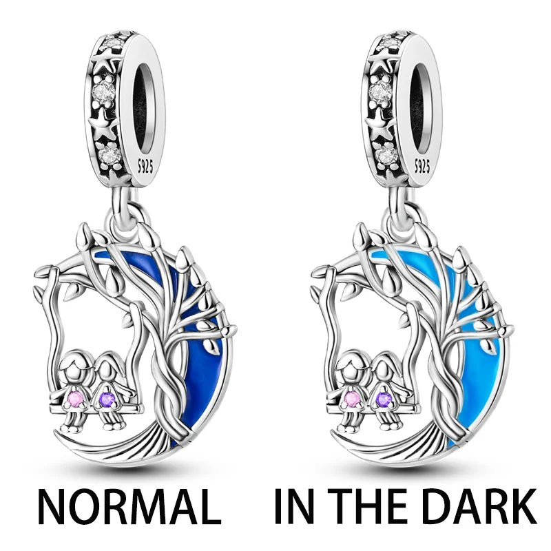 Icy Blue Winter Series Charms Pendants