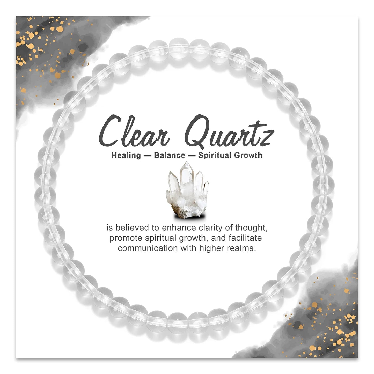 Exquisite Multi Color & Shape Natural Stone Crystal Beads Bracelet