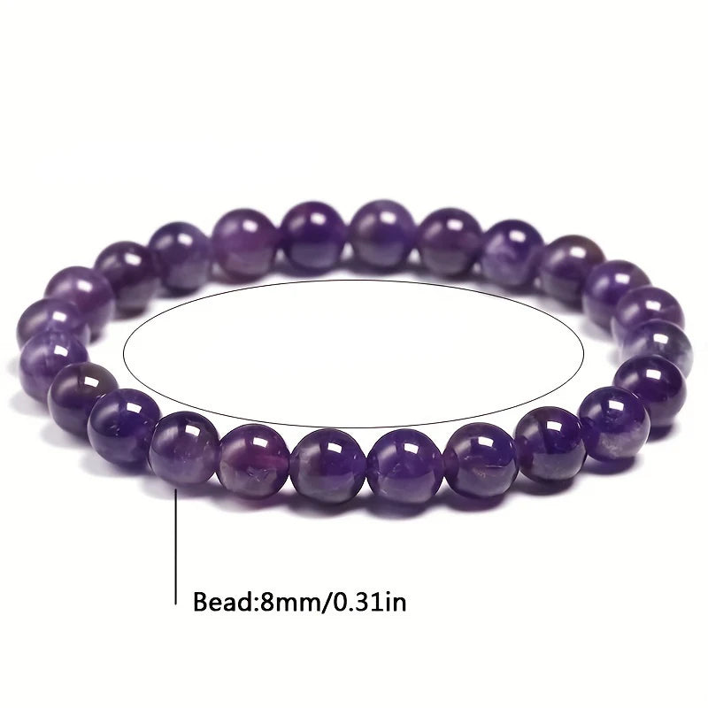 Elegant 5A Natural Amethyst Purple Quartz Bracelets
