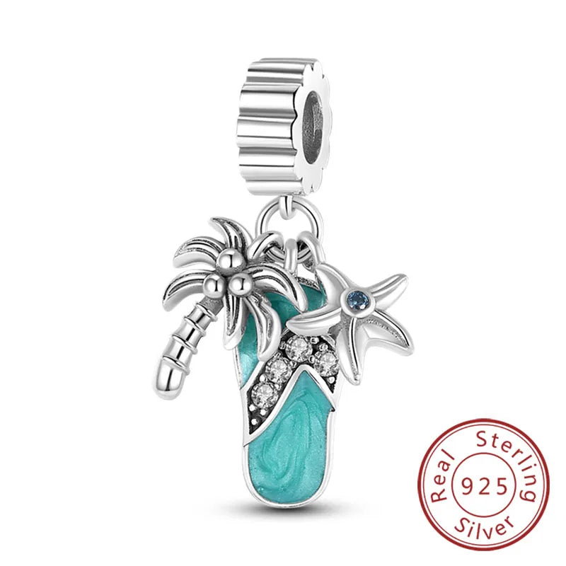 Summer Ocean Blue Pendant Charms