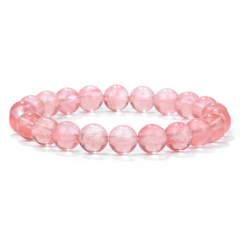 Pink Stone Series Beaded Bracelets