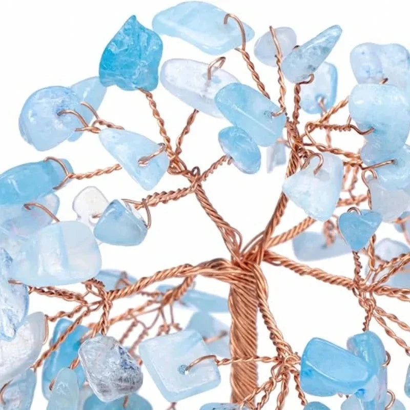 Copper Healing Natural Crystals Stone Tree