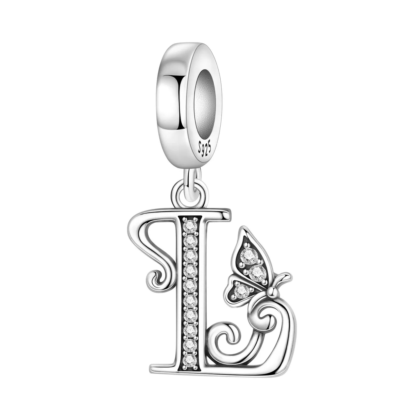 Beautiful Butterfly Alphabet & Numbers Pendant