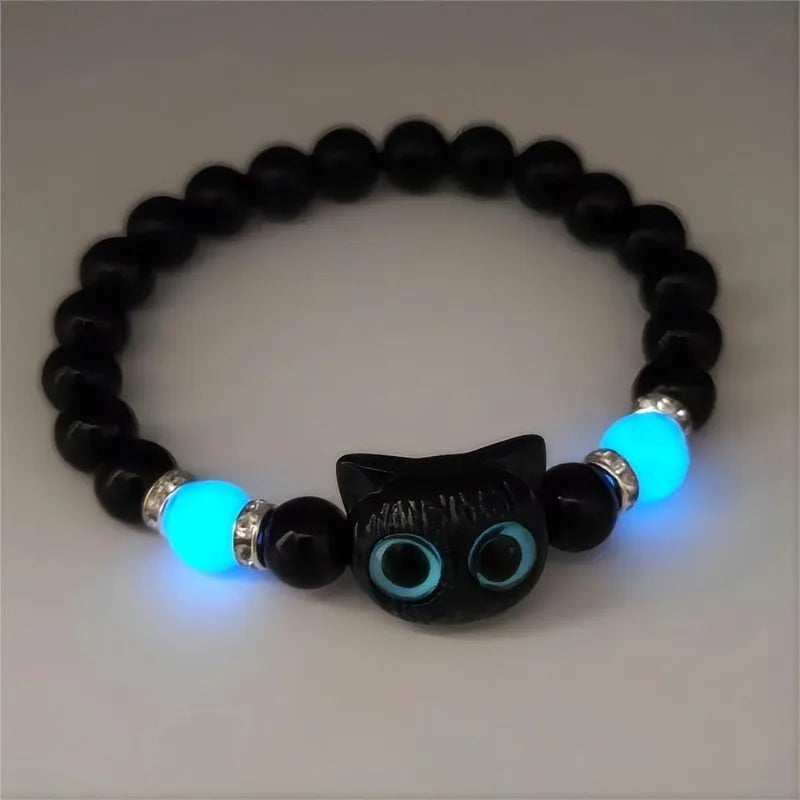 Luminous Big Eye Cat Bracelets