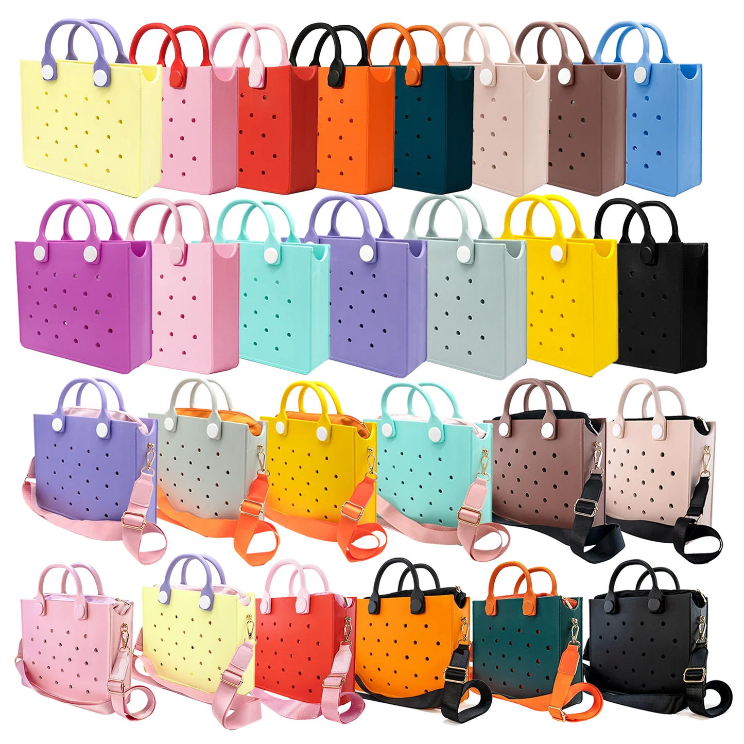 Pastel Palettes Rainbow Tote Handbag