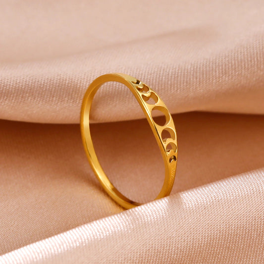 Universe Crescent Moon Phase Rings