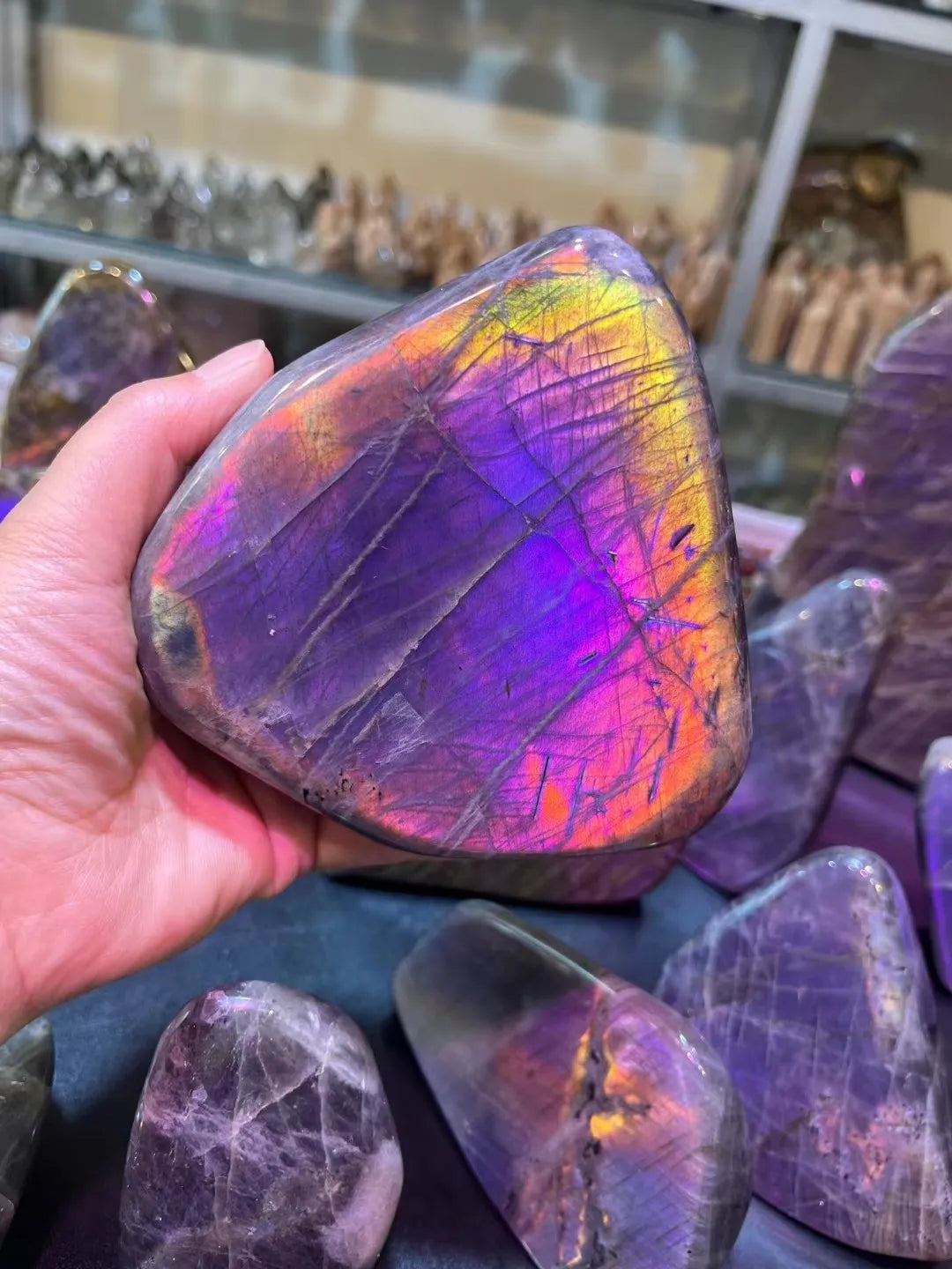 Blue and Violet Moonstone Raw Gemstone