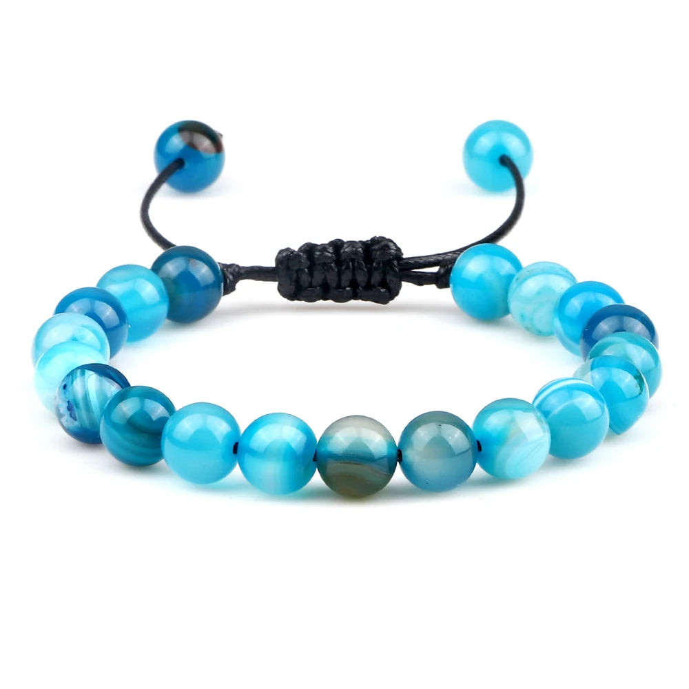 Fire Healing Natural Stone Crystal Charm Bracelets