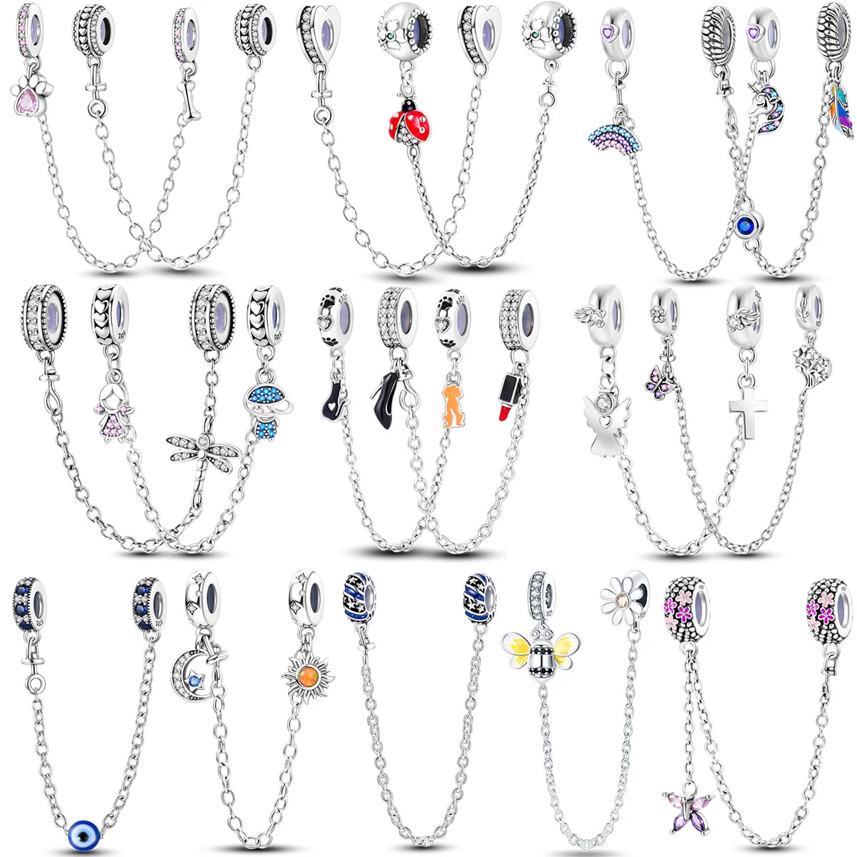 Sparkling Hanging Charm Beads Chain