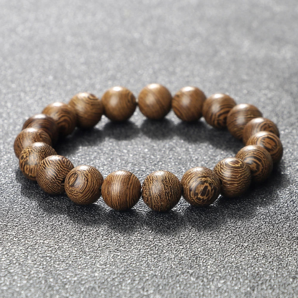 Unique Natural Wooden Beads Bracelet