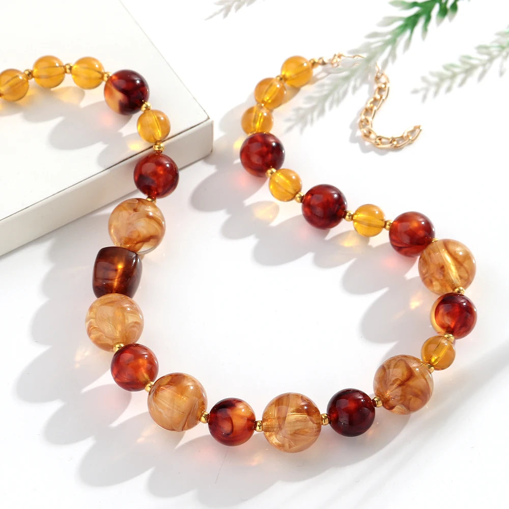 Vintage Paris Beads Choker Necklaces