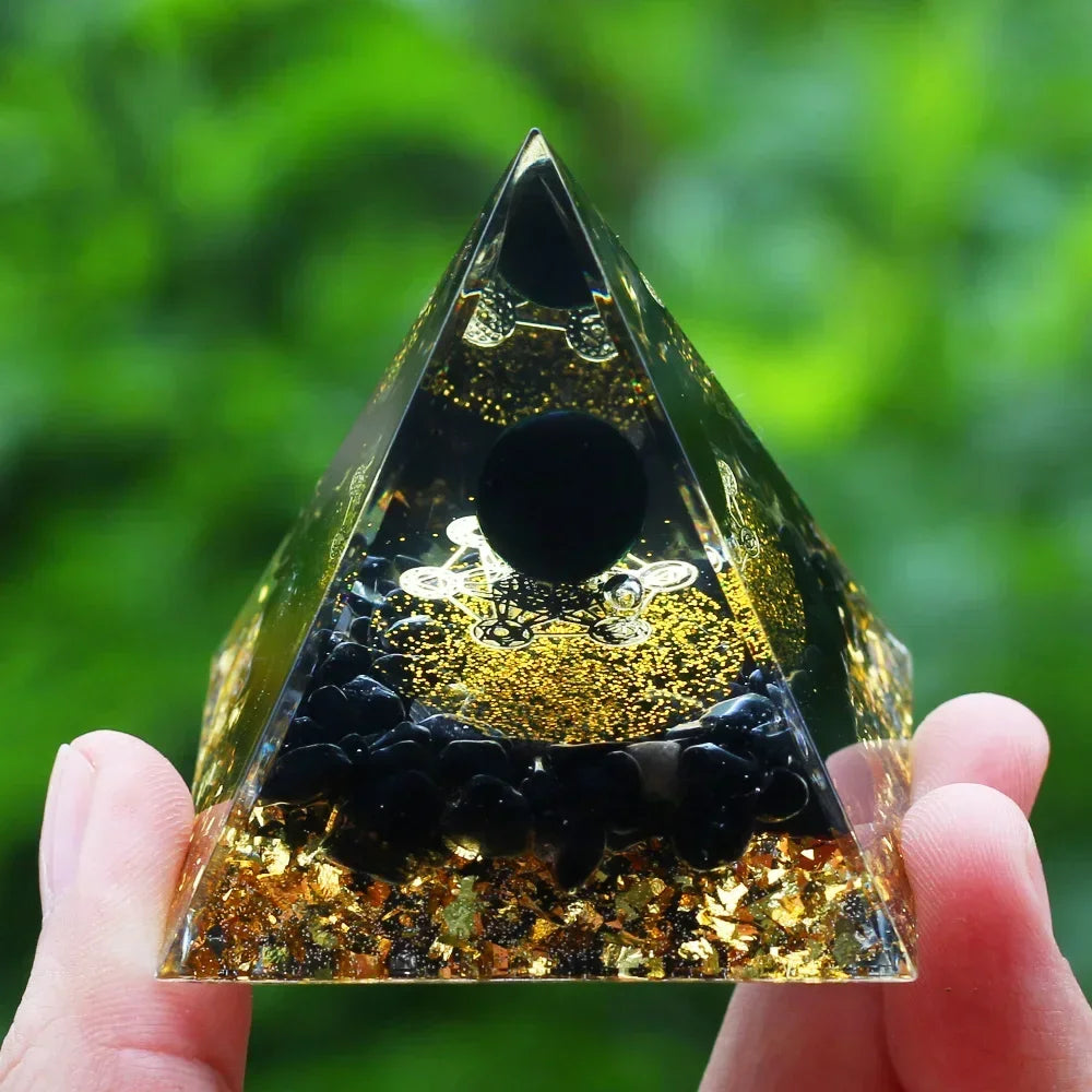 Egyptian Natural Crystal Energy Generator Pyramid